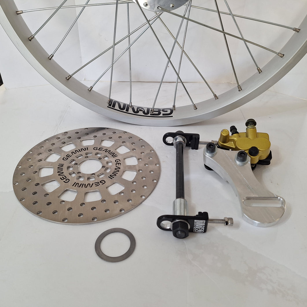 Right side pitbike rotor wheel set